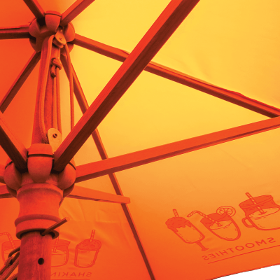 2.5m Wooden ECO Parasol with Recycled Canopy