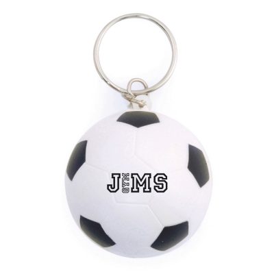 Personalised Football Shape Stress Keyring – Branded Merchandise
