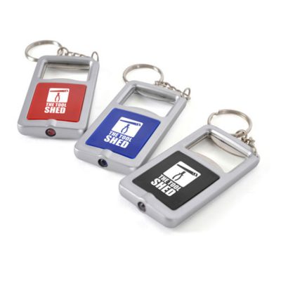 Sofia Bottle Opener Keyring – Personalised LED Light Promo