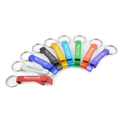 Personalised Aluminium Bottle Opener Keyring – Branded Merchandise