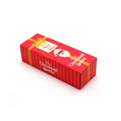 Winter Collection – Eco Flip Top Box – 41% Milk Chocolate Santa