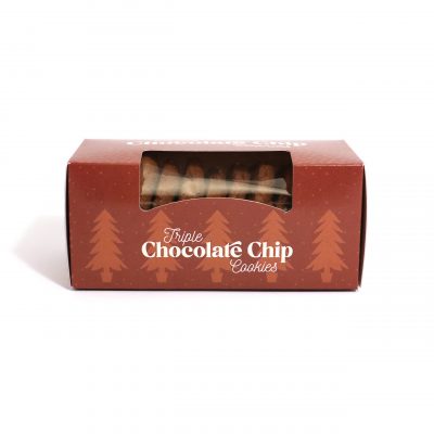 Winter Collection – Eco Biscuit Box – Triple Chocolate Chip Biscuits