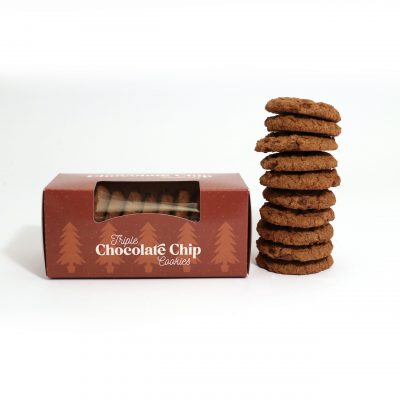 Winter Collection – Eco Biscuit Box – Triple Chocolate Chip Biscuits