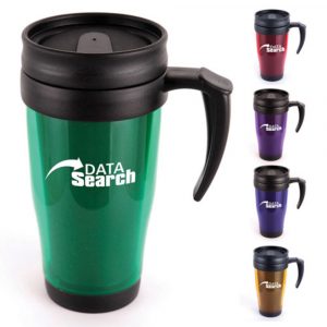 Personalised 400ml Travel Mug – Double Walled Design – Branded Merchandise