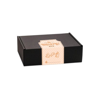 Gift Boxes – Midi Black Gift Box – Breakfast Editon