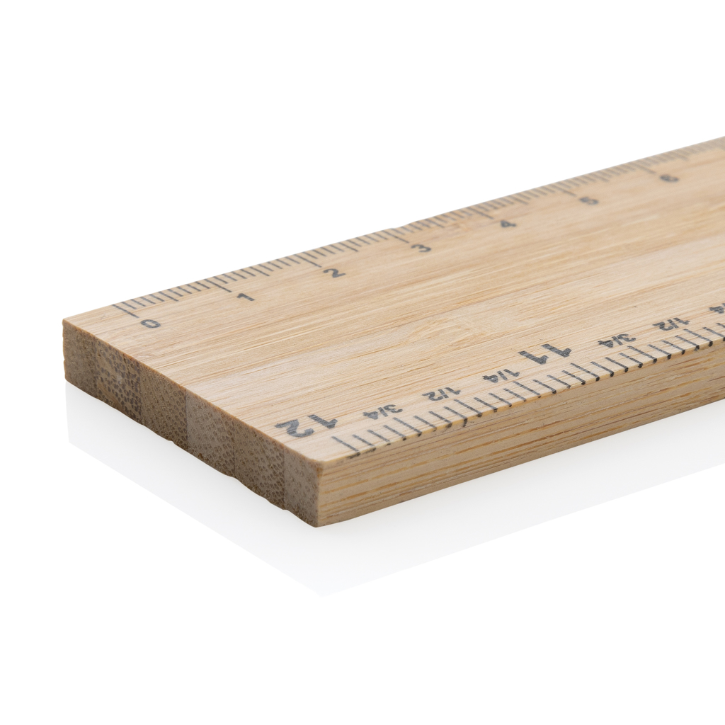 Timberson extra thick 30cm double sided bamboo ruler Timberson extra thick 30cm double sided bamboo ruler