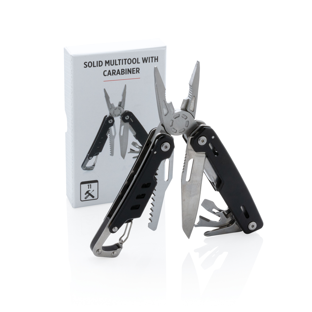 Solid multitool with carabiner Solid multitool with carabiner