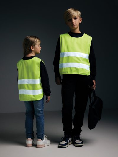 Branded High-Visibility Safety Vest for Kids 7-12 Years