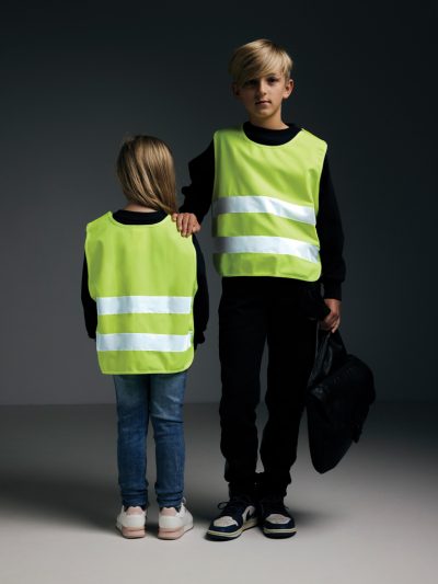 Branded High-Visibility Safety Vest for Kids 7-12 Years