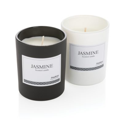 Ukiyo Glass Candle: Branded Jasmine Scent for Promotions