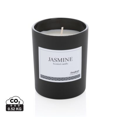 Ukiyo Glass Candle: Branded Jasmine Scent for Promotions