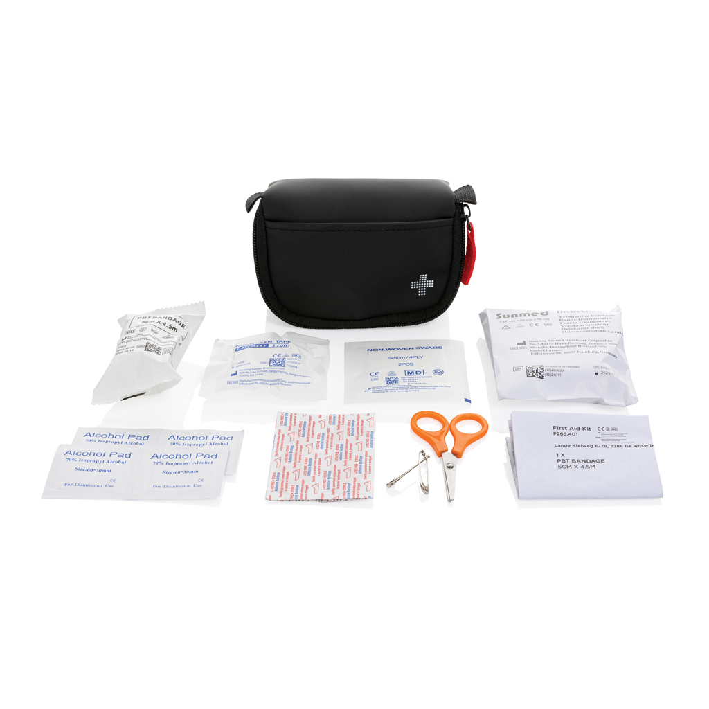 RCS recycled nubuck PU pouch first aid set mailable RCS recycled nubuck PU pouch first aid set mailable