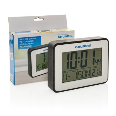 Branded Grundig Weatherstation Alarm Calendar for Promotions