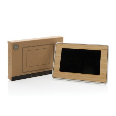 Personalised Eco LED Clock – Stylish Alarm & Temp Display