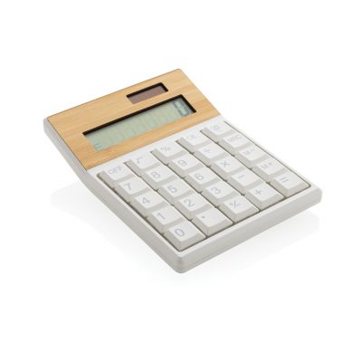 Eco-Friendly Bamboo Calculator for Branded Promotions