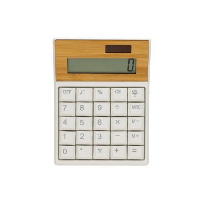 Eco-Friendly Bamboo Calculator for Branded Promotions