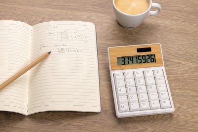 Eco-Friendly Bamboo Calculator for Branded Promotions