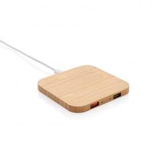 Branded Eco-Friendly Bamboo Wireless Charger for Giveaways
