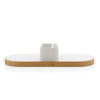 Branded Eco-Friendly Dual Wireless Charger for Businesses