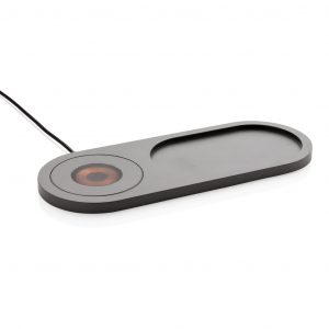 Branded 10W Wireless Charging Tray for Stylish Workspaces