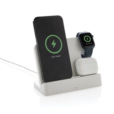 Branded Eco-Friendly 15W Dual Charger with iWatch Slot