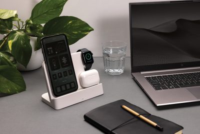 Branded Eco-Friendly 15W Dual Charger with iWatch Slot