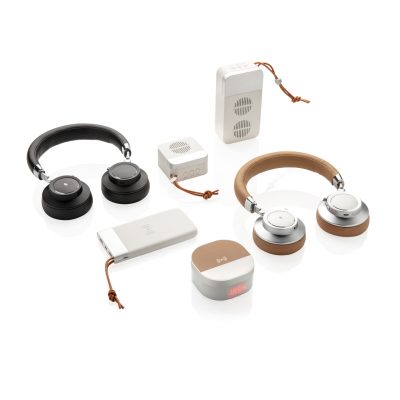 Branded Aria 5W Wireless Charging Clock for Promotions