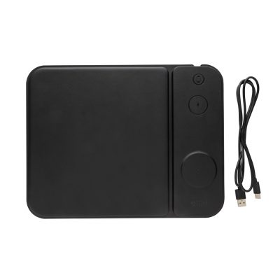 Branded Eco-Friendly 3-in-1 Charging Mousepad for Events