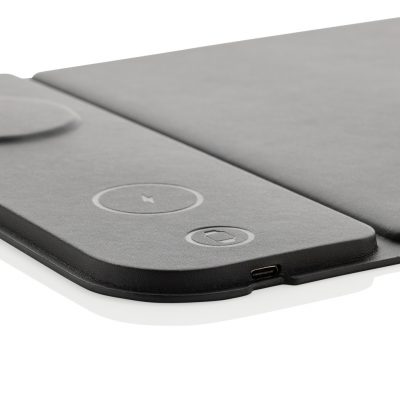 Branded Eco-Friendly 3-in-1 Charging Mousepad for Events
