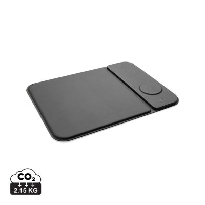 Branded Eco-Friendly 3-in-1 Charging Mousepad for Events