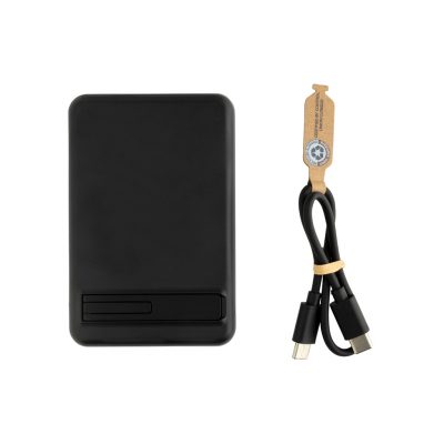 Eco-Friendly 5000mAh Bamboo Powerbank – Branded Gift Idea