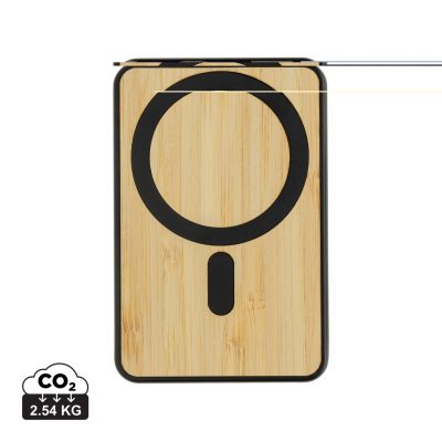 Eco-Friendly 5000mAh Bamboo Powerbank – Branded Gift Idea