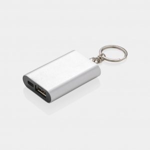Branded 1,000 mAh Keychain Powerbank for On-the-Go Charging