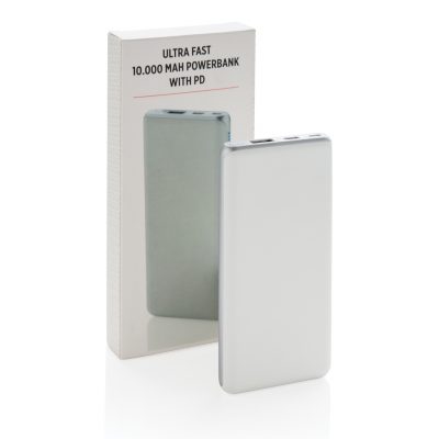 Branded Ultra Fast 10,000 mAh Powerbank for Trade Shows