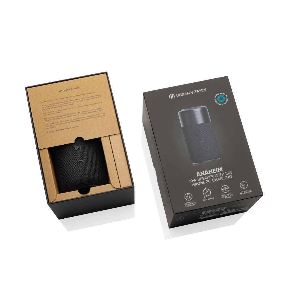 Urban Vitamin Anaheim RCS recycled 10W speaker 15W charger Urban Vitamin Anaheim RCS recycled 10W speaker 15W charger