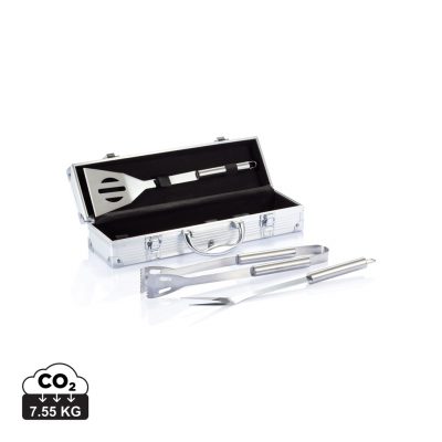 Branded 3 pcs BBQ Set in Aluminium Box for Outdoor Events