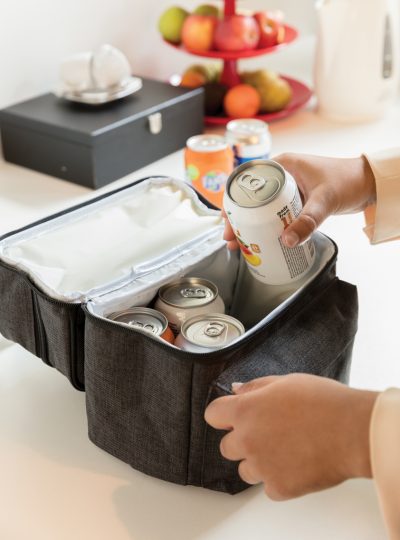 Branded Cooler Bag with 2 Insulated Compartments for Promotions