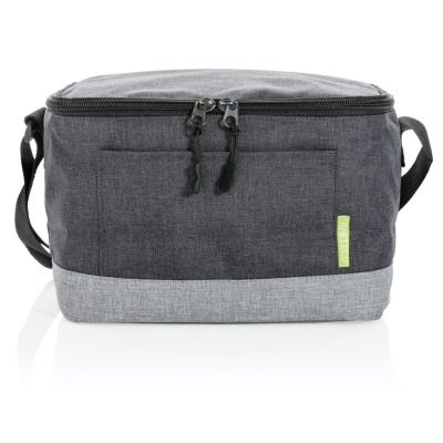 Branded Duo Colour RPET Cooler Bag with Front Pocket