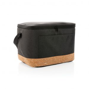 Branded Two-Tone Cooler Bag with Cork Detail for Events Branded Two-Tone Cooler Bag with Cork Detail for Events