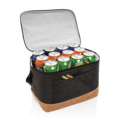 Branded Two-Tone Cooler Bag with Cork Detail for Events