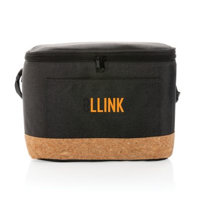 Branded Two-Tone Cooler Bag with Cork Detail for Events