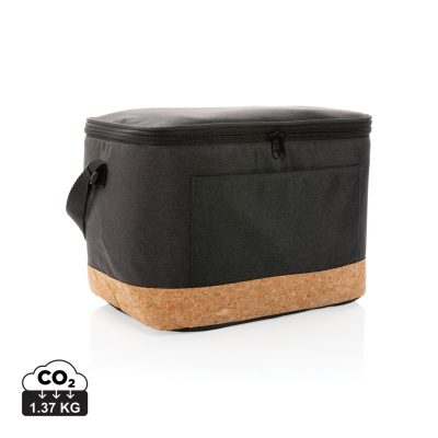 Branded Two-Tone Cooler Bag with Cork Detail for Events
