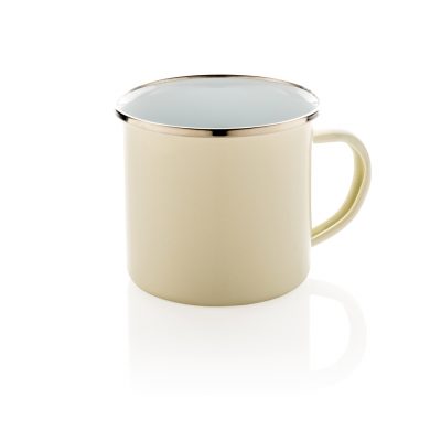 Personalised Vintage Enamel Mug for Outdoor Branding