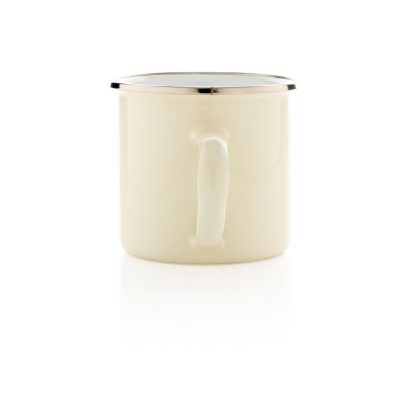 Personalised Vintage Enamel Mug for Outdoor Branding