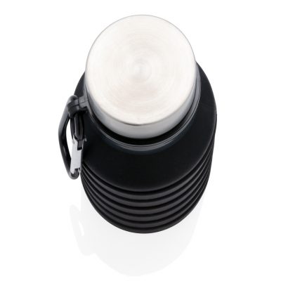 Custom Leakproof Collapsible Silicone Bottle for Adventures