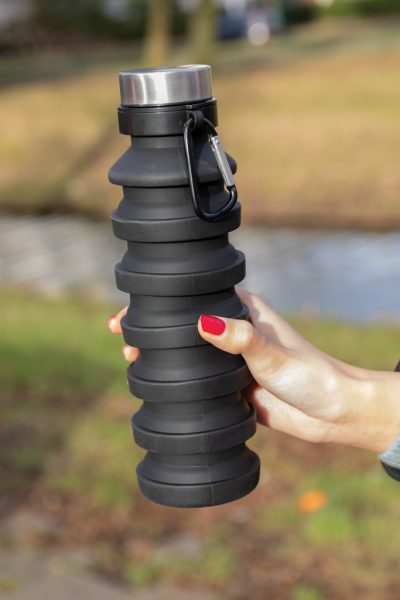 Custom Leakproof Collapsible Silicone Bottle for Adventures
