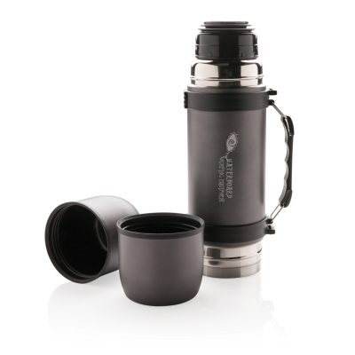 Branded Vacuum Flask with 2 Cups – Perfect for Outdoor Gifts