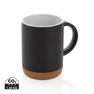 Ceramic mug with cork base 280ml Ceramic mug with cork base 280ml