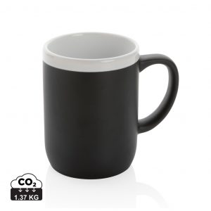 Ceramic mug with white rim 300ml Ceramic mug with white rim 300ml