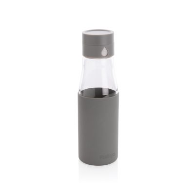 Custom Ukiyo Glass Hydration Bottle with Tracking Sleeve